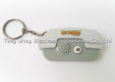 Customized Mold Telephone Shaped Music Sound Keychain For Promotional Gifts