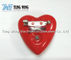 Heart Shaped Flashing LED Badges For Festival gifts or Party Flashing Items