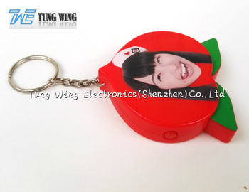 Portable OEM Funny Music Keychain Red Convenient On / Off Function